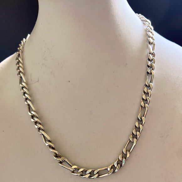 925 Sterling Unisex Heavy Chain Link Necklace 42.2 Grams